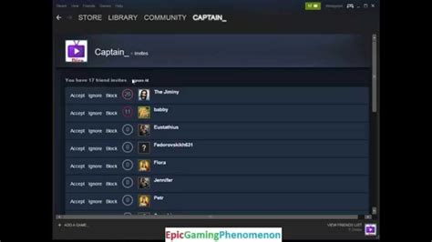 Tutorial For How To Accept Friend Invites On Steam Youtube