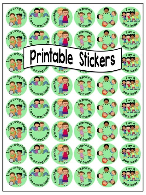 Stickers 60 Printable Sticker Templates Sticker Template Printable