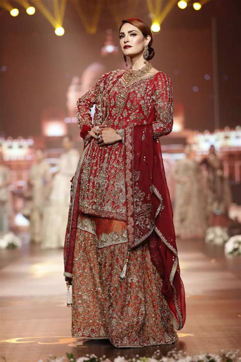 Pakistani asian bridal wedding sharara dresses designs. Nickie Nina Latest Bridal Collection 2017 - PK Vogue