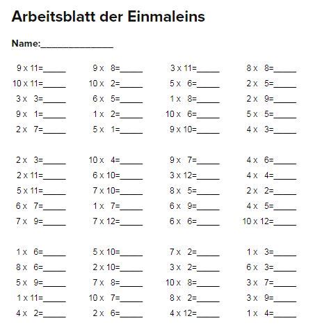 Einmaleins tabellen der 1x1 reihen zum ausdrucken. SCHÜLERCLUB Dornbirn:  #mathematik  Einmaleins ...