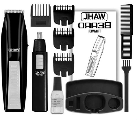 Barber doing children hairstyle in hairdressing salon. Wahl Hair Cutting Machine Kit Shaving Grooming Beard