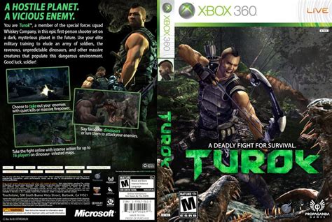Turok Xbox 360 Game Covers Turok Dvd Ntsc Custom F Dvd Covers