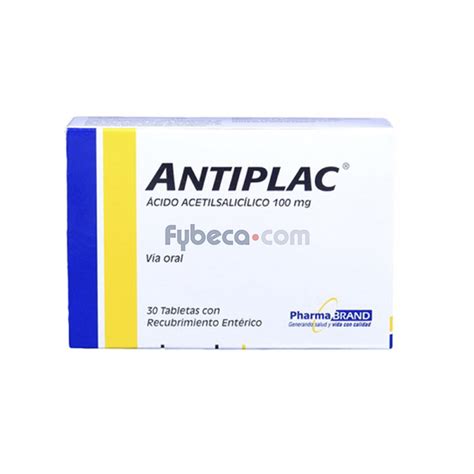 Antiplac 100 Mg Unidad Fybeca