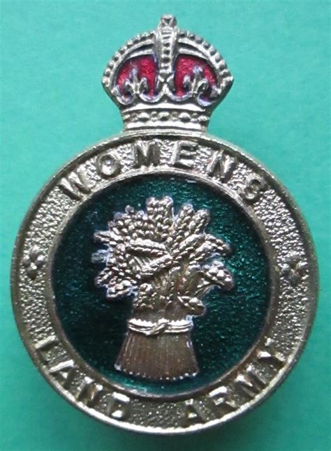 A Womans Land Army Pin Badge