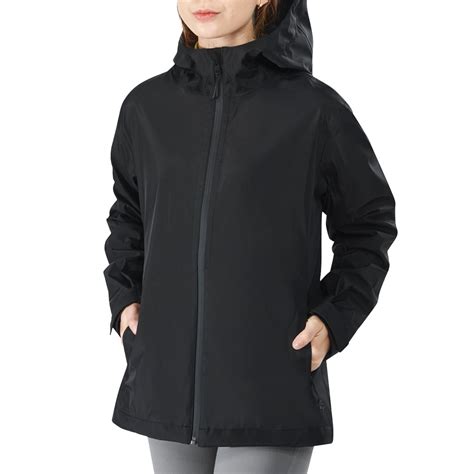 Goplus Womens Waterproof Rain Jacket Windproof Hooded Raincoat Shell