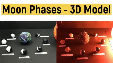 Phases Of The Moon 3d Model Moon Phases Working Model Diyasfunplay