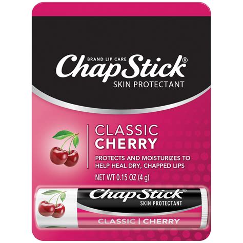 Chapstick Classic Moisturizer And Skin Protectant Cherry Lip Balm 015