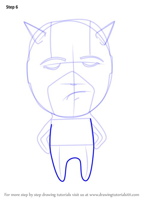 Learn How To Draw Chibi Daredevil Chibi Characters Step