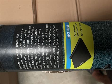 Ignite by SPRI Exercise Equipment Mat, Black 5mm, 72"x36" | eBay