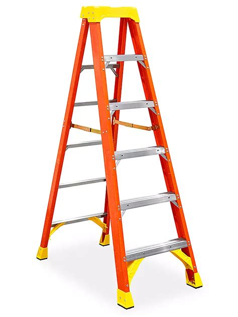 Fiberglass Ladders 12 Ft Fiberglass Step Ladders In Stock Uline