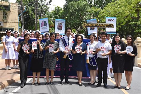 นักศึกษาพยาบาล เดินรณรงค์รอบมหาวิทยาลัย สร้างสังคมไทยปลอดบุหรี่ เพื่อ