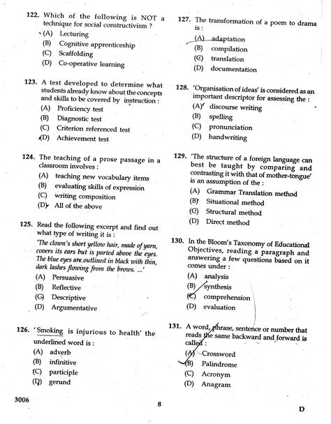 These are conversation topics i have used to create discussion in my esl class. KTET Category III Part 3 English Question Paper with Answers 2017-Kerala TET (KTET) Exams