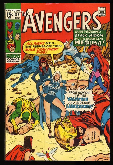 Avengers VF St Appearance Valkyrie Lady Liberators Comic Books Bronze Age Marvel