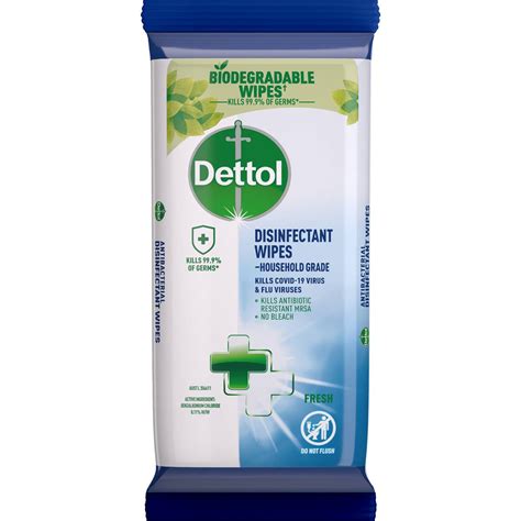 Dettol Multipurpose Disinfectant Cleaning Wipes Fresh 45 Pack Woolworths