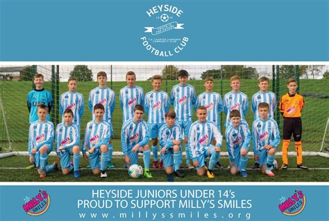 Heyside Juniors Under 14's Proudly Support Milly's Smiles - Millys Smiles