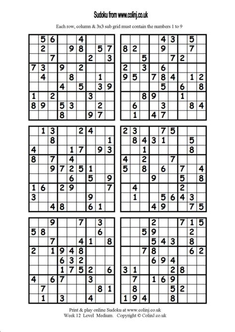 Other Printable Images Gallery Category Page 231 Printableecom Sudoku