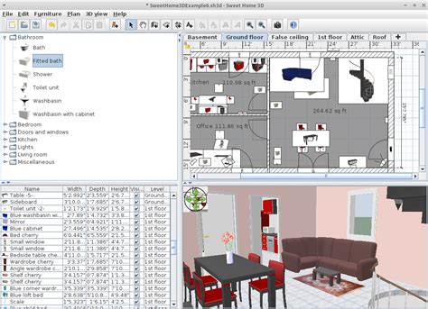 Sweet home 3d is a great alternative for those expensive cad programs you'll find over there. Sweet Home 3D for Linux - Free Download - Zwodnik