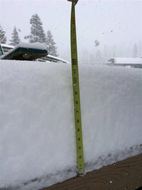 Lake Tahoe Ski Resort Snowfall Totals Up To 17 Of New Snow Snowbrains
