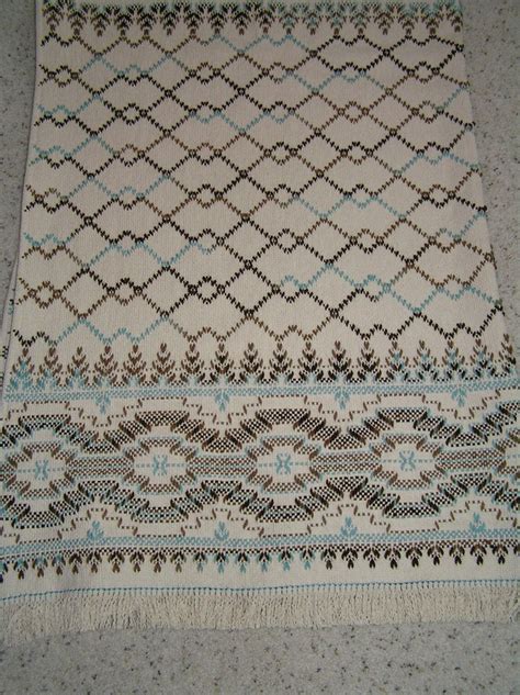 Natural Swedish Weaving Blanket Etsy