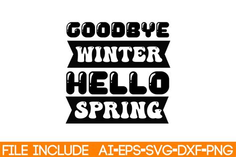 Goodbye Winter Hello Spring Graphic By Watercolorart · Creative Fabrica