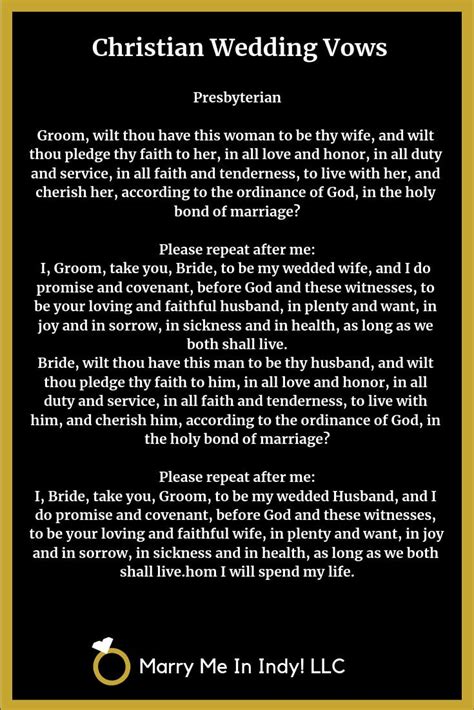 christian marriage vow ideas with pdf s wedding ceremony pro indiana in 2020 marriage vows