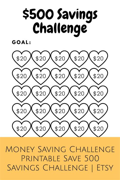 February Savings Challenge Printable Money Challenge Budget Etsy