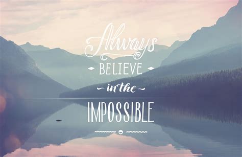 The Impossible Inspirational Quote Wallpaper Mural Hovia