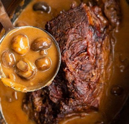 My favorite cut for pot roast is a large boneless chuck roast full of rich, beefy flavor. Oven or Slow Cooker Creamy Mushroom Beef Chuck Roast ...