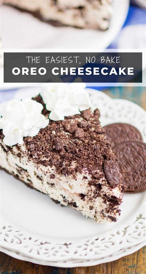Maybe you would like to learn more about one of these? No Bake Oreo Cheesecake | No bake oreo cheesecake, Oreo ...