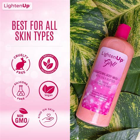 lightenup girl lightening body wash with shea butter 1000ml 33 81 oz in 2022 body wash