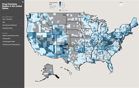 Interactive Map Outlines Nationwide Opioid Overdose Statistics