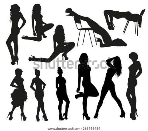 Sexy Silhouettes Stock Vector Royalty Free 266758454