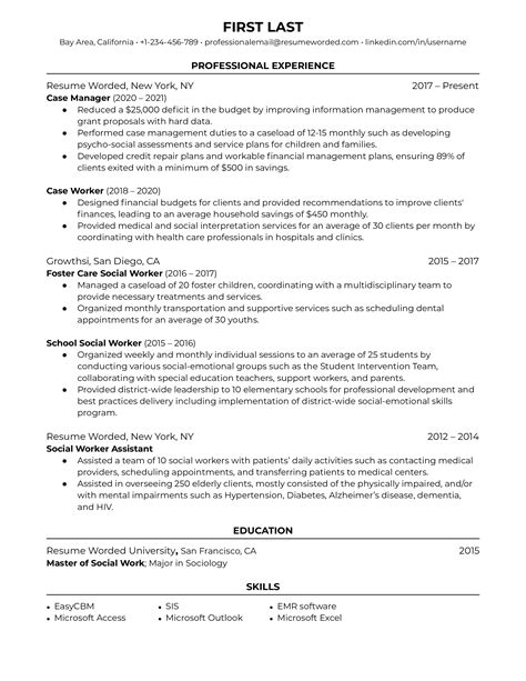 9 Case Manager Resume Examples For 2024 Resume Worded