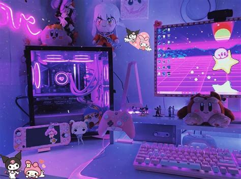 Girly Setups On Instagram Purple 💜 🖥 Anaiikawaii