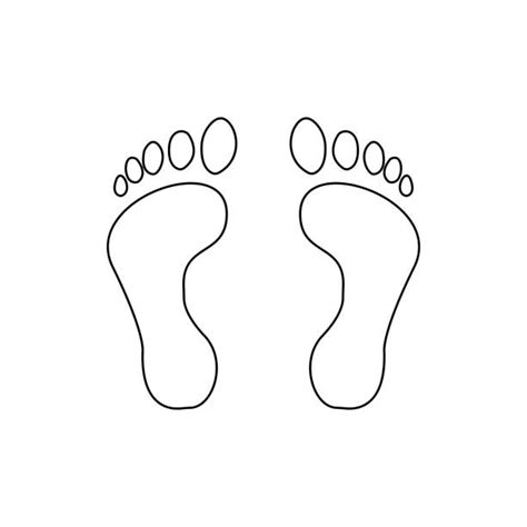 Outline Of Foot Clipart