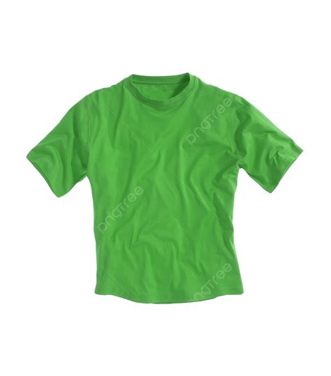 Green T Shirt Isolated On White Background Flat White Flat View Png