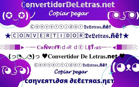 Conversor De Letras Bonitas Online Conversor De Letras Letras Y Letras