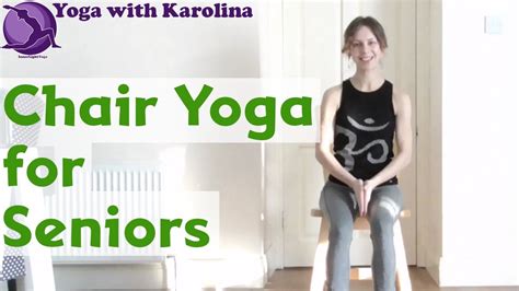 Gentle yoga through beginner and chair poses can reduce swelling in joints, increase mobility and improve this yoga for 55+ class is a little more challenging for the average senior. Chair Yoga for Seniors - Yoga with Karolina - YouTube