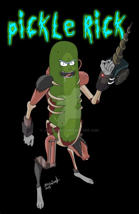 Pickle Rick Fan Art By Jey2dworld On Deviantart