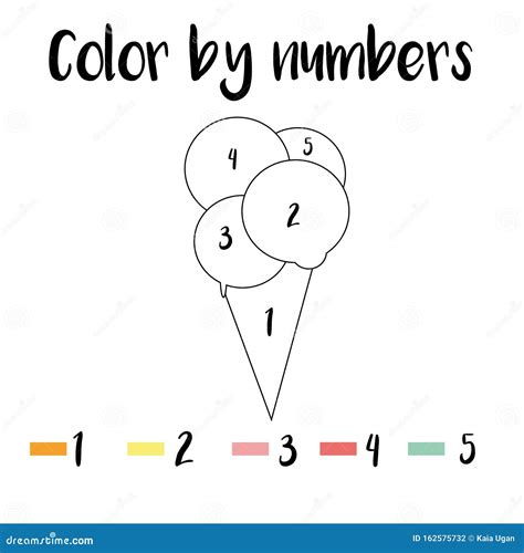 Color By Numbers Printable Worksheet Educational Game For Children