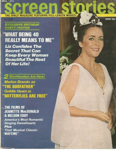 Elizabeth Taylor Screen Stories June 1972 Front Cover Only 001