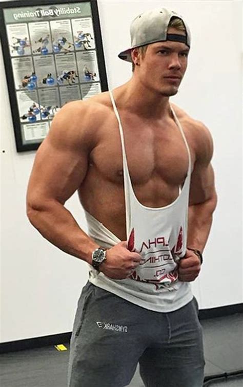Wish I Were The Tank Shirt Wrapped Around This Muscled Hunk