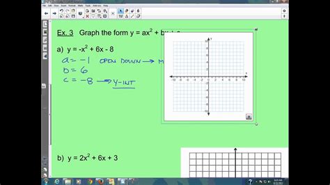 Why do we use standard form? Algebra 2: Section 4.1 Graph Quadratic Functions in ...