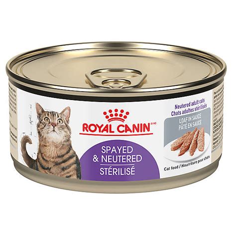 For a cat with a food allergy, this is a good thing. Royal Canin® Spayed/Neutered Loaf Adult Cat Food | cat Wet ...