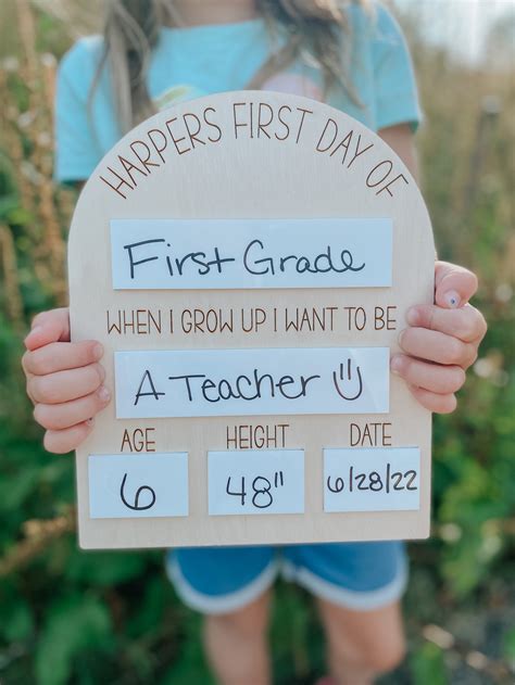 First Day Of School Sign Last Day Of School Sign School Etsy