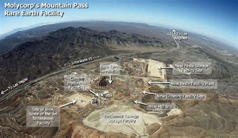 Rare Earth Minerals At Mountain Pass California Usa California Usa