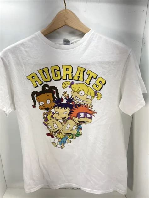 Vintage Delta Pro Weight Nickelodeon Rugrats Graphic White T Shirt Mens Medium 7595 Picclick