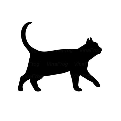 Black Cat Black Silhouette Svg Designs Png And Svg Files Vinafrog