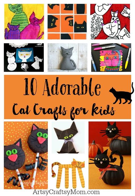 Top 21 Cat Crafts And Books For Kids Artsy Craftsy Mom