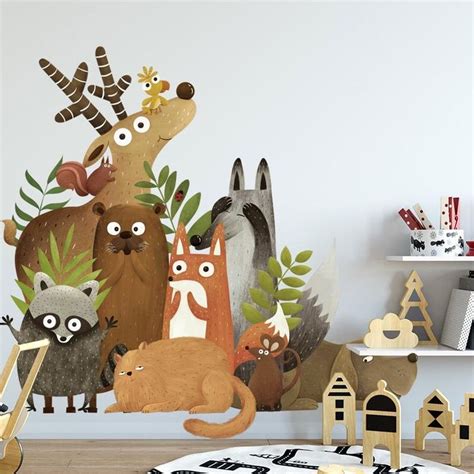 Animals Wall Stickers For Nursery In 2022 Kids Room Murals Nursery
